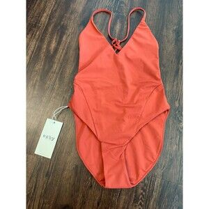 Esby Eunice MALLORY ONE PIECE CHOLULA strap open back swimsuit red XS